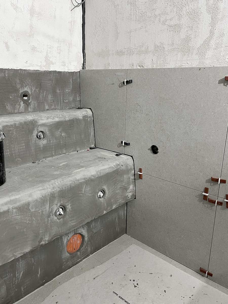 Travaux en cours de réalisation pour la création d'un SPA sur-mesure à Lyon