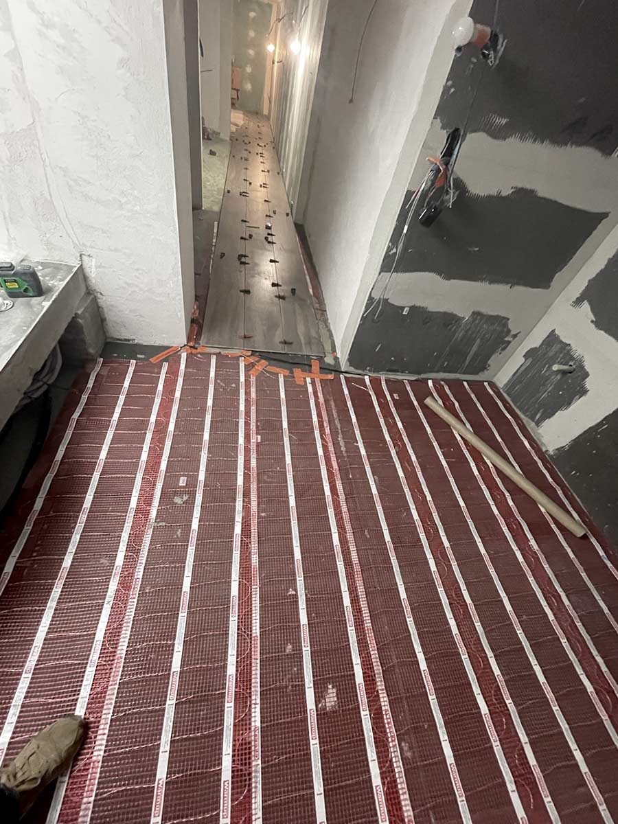 Travaux en cours de réalisation pour la création d'un SPA sur-mesure à Lyon