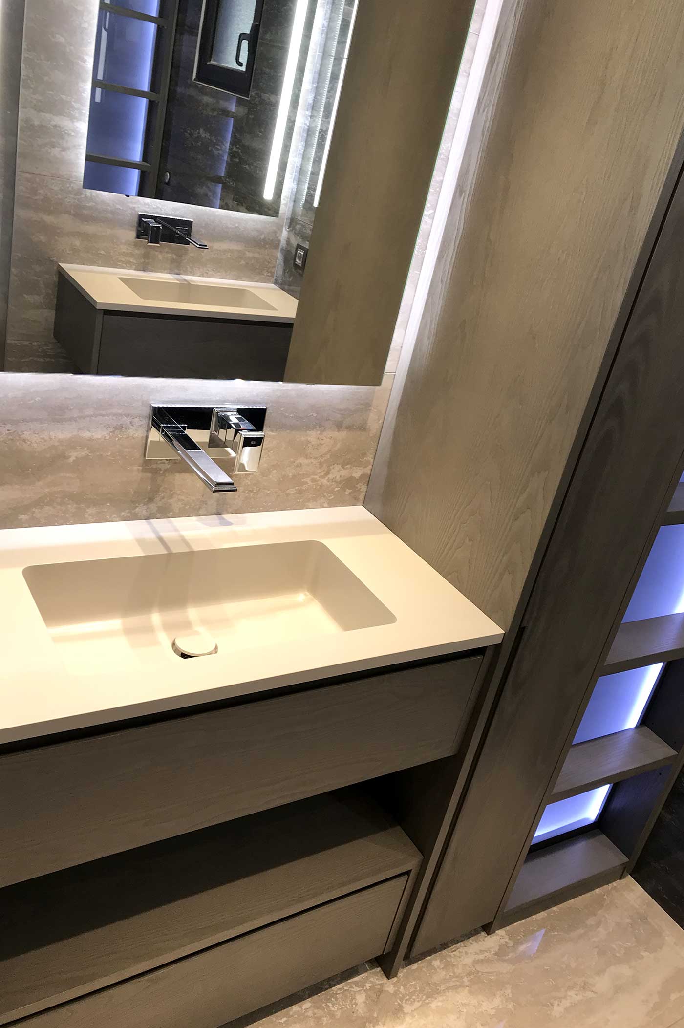 Salle de bains en marbre à Lyon