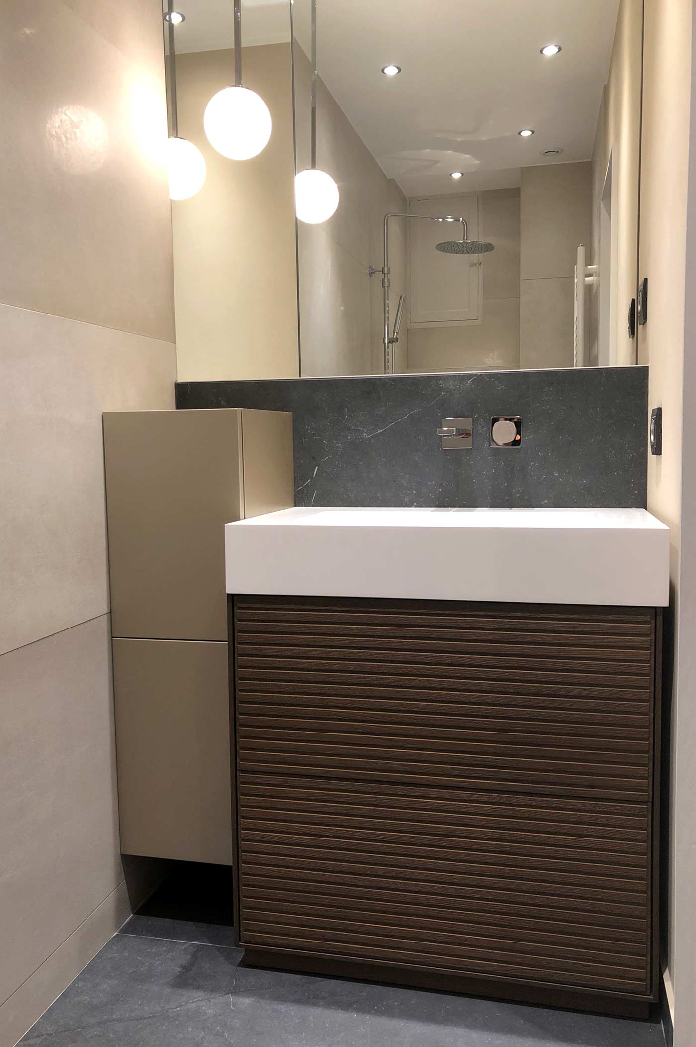 Rénovation salle de bains en pierre à Lyon / Rhône-Alpes