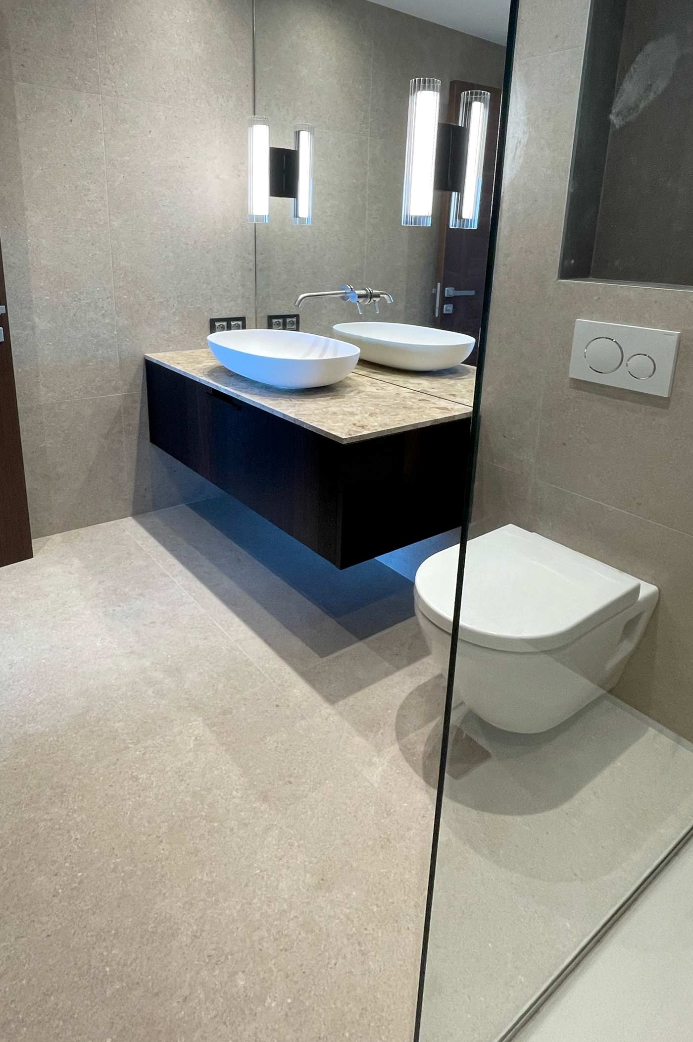 Rénovation salle de bains en pierre à Lyon / Rhône-Alpes