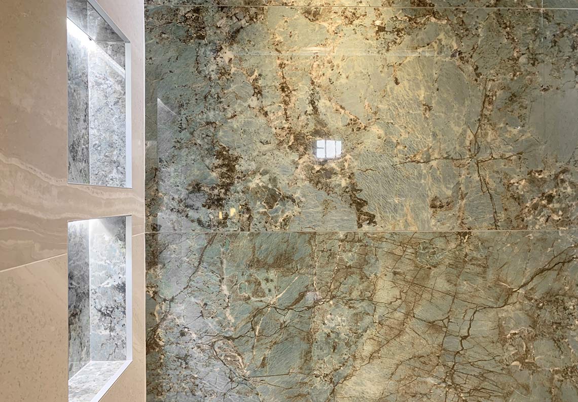 Rénovation salle de bains en marbre