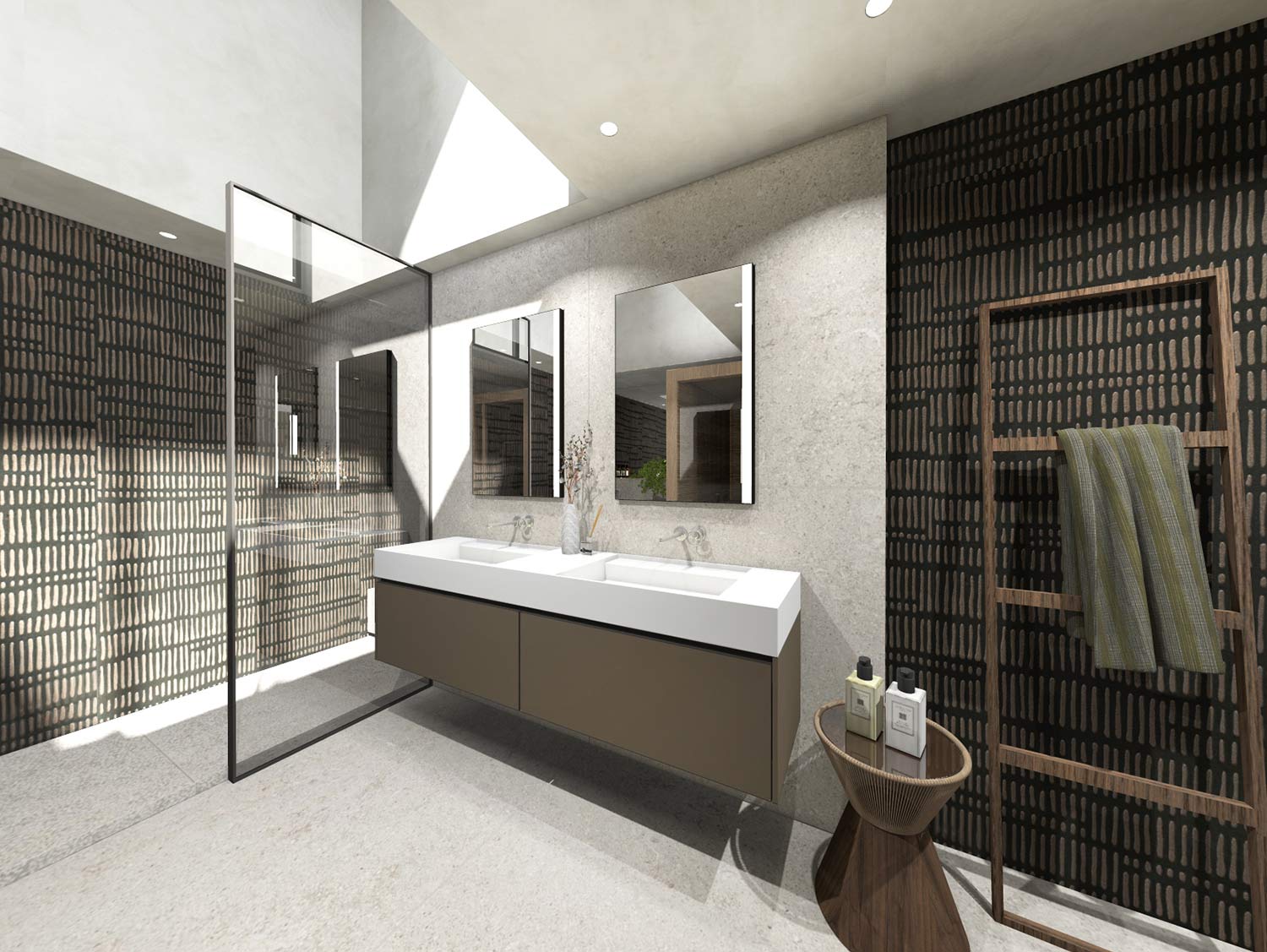 Proposition 3D et matériaux au showroom à Lyon